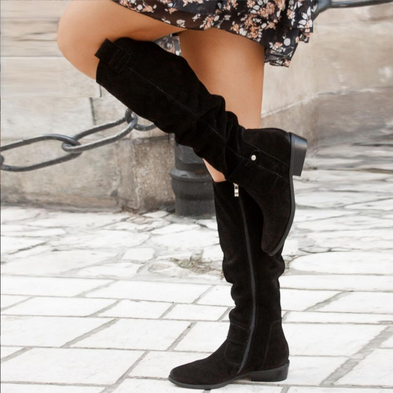 Lara | Women's Casual Knee-High Flat Boots