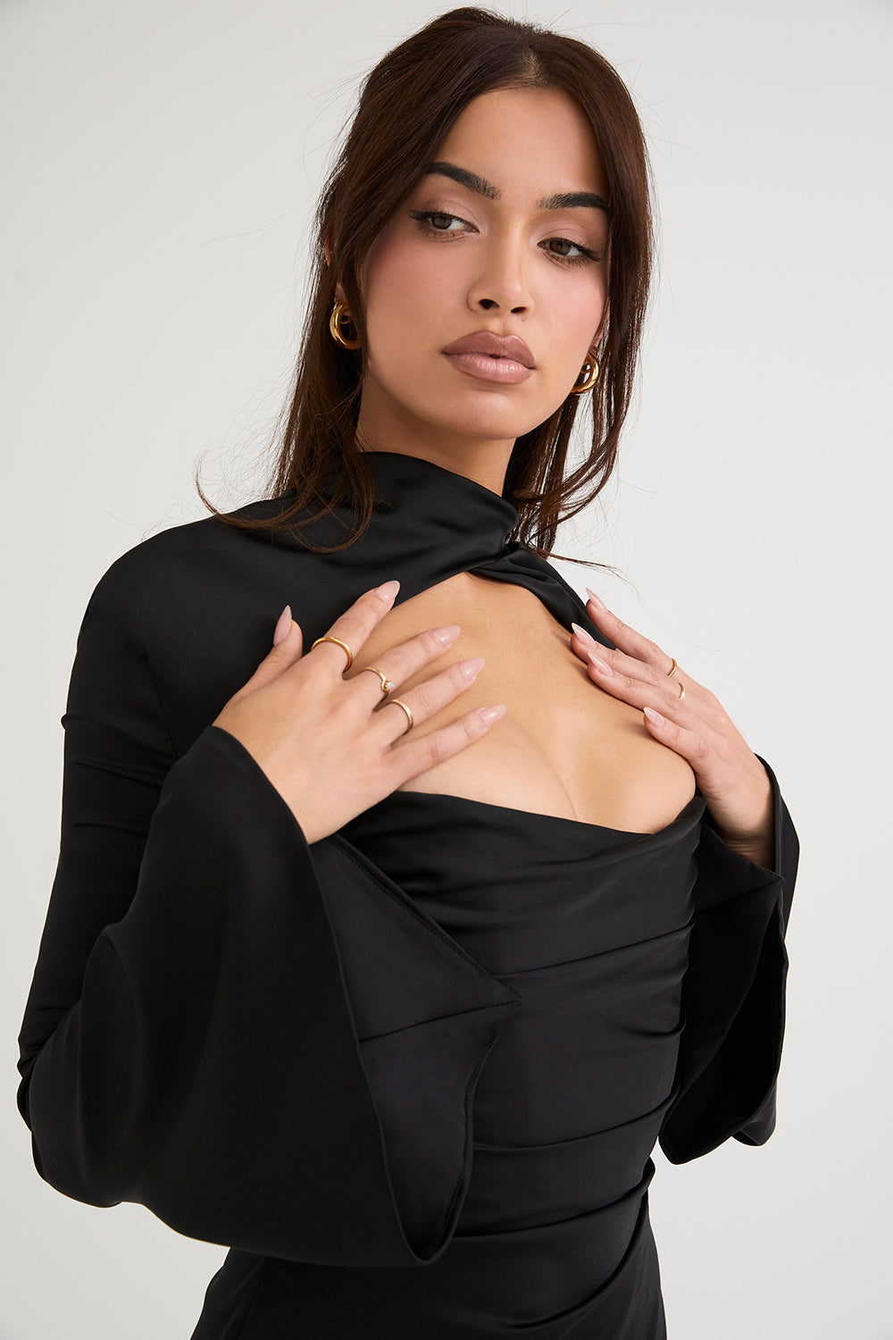 Women’s Long Sleeve Bodycon Mini Dress