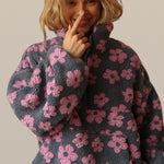 Sinead – Floral Polar-Fleece Jumper