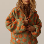 Sinead – Floral Polar-Fleece Jumper