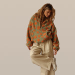 Sinead – Floral Polar-Fleece Jumper