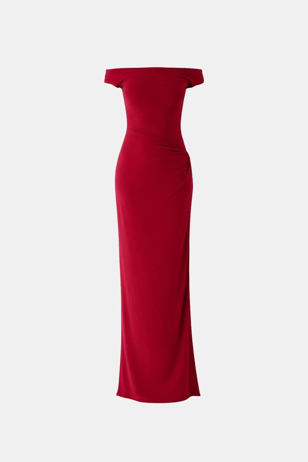 Ladies' Maxi Dress with Split and Off-Shoulder