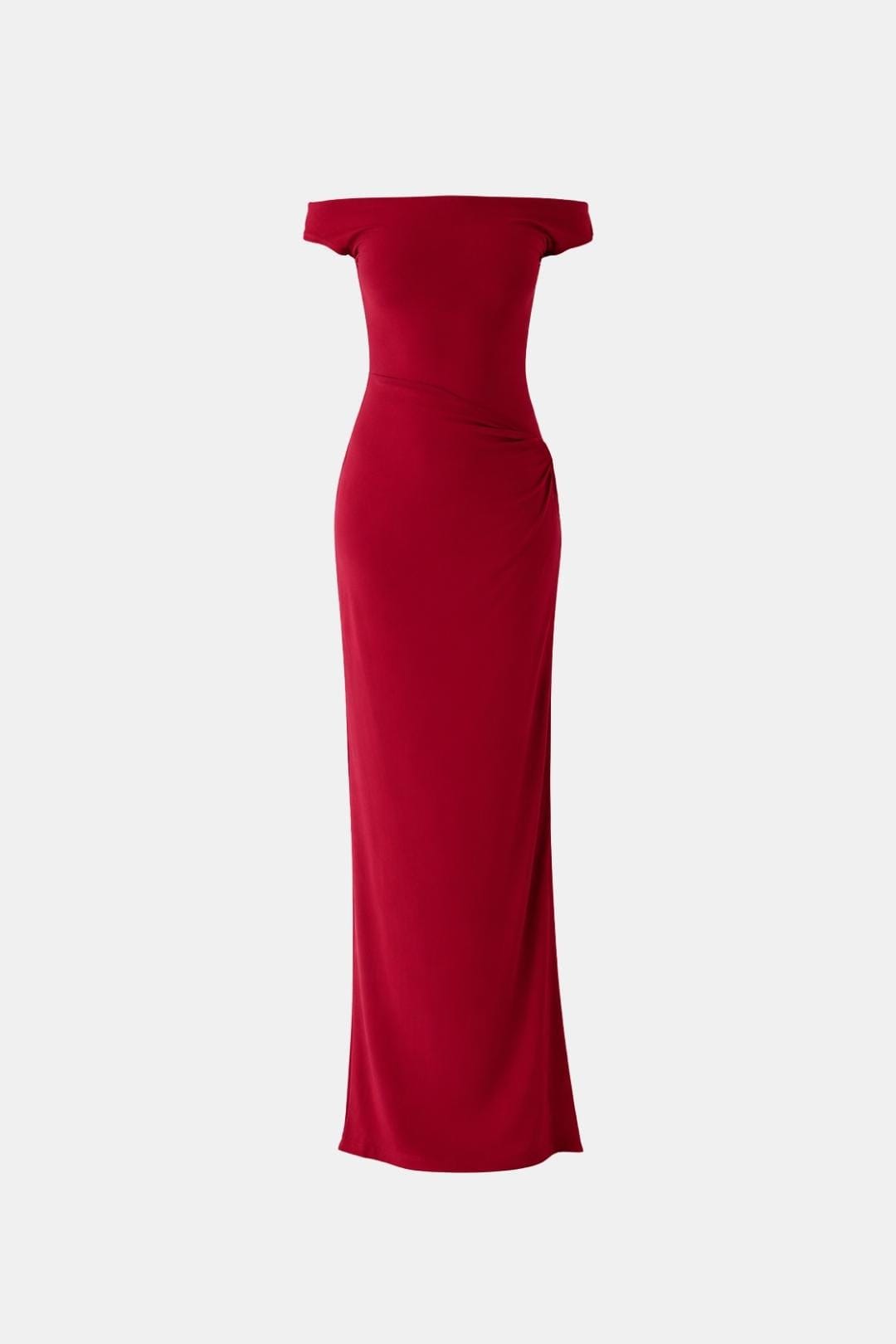 Ladies' Maxi Dress with Split and Off-Shoulder