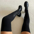 Elfriede | Ladies Over-the-Knee Platform Stretch Thigh-High Boots