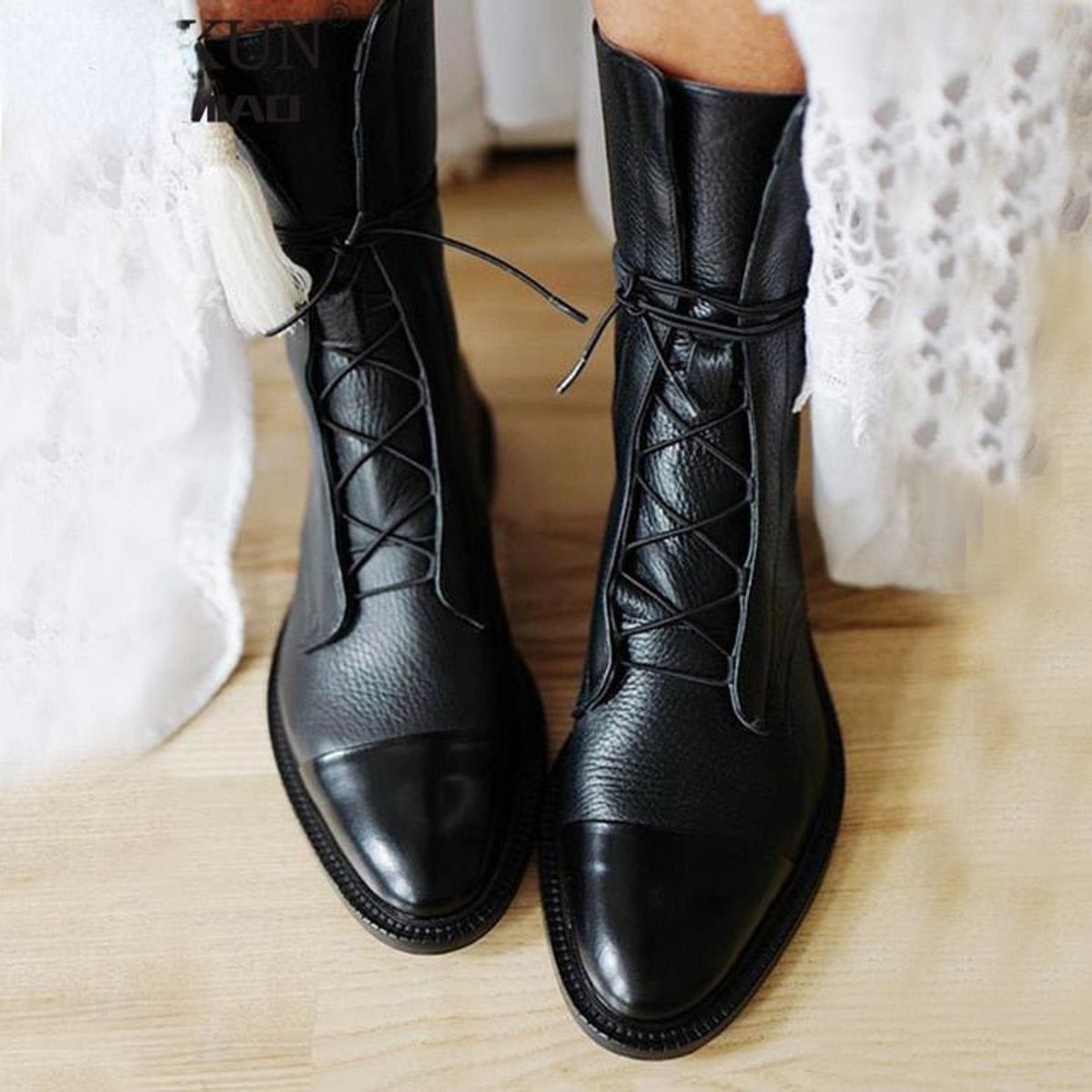 Greta | Women's Lace-up Boots Real Leather Waterproof Winter Boots