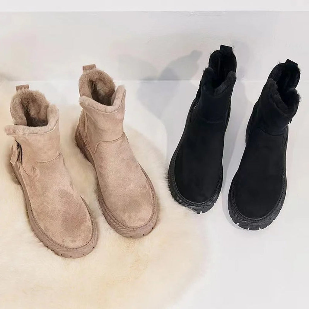 Marlene | Women's Ankle Boots Insulated Winter Boots with Zip and Platform