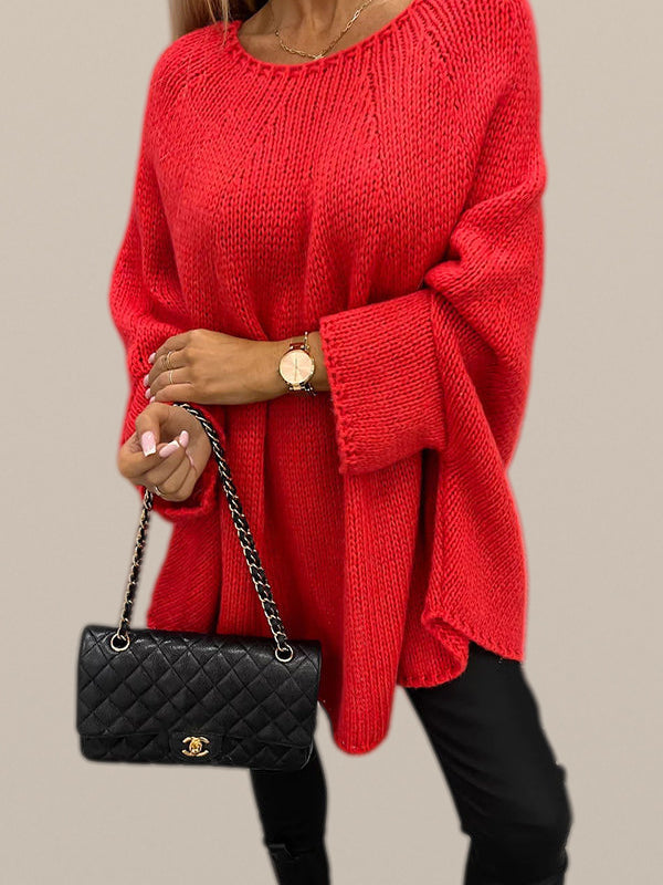 Una – Comfy Round-Neck Knit Jumper