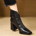 Claudia | Luxurious Ankle Boots with Mid-High Heel