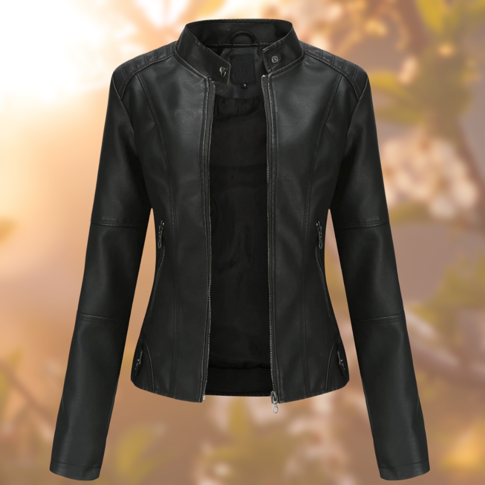 Ladies Fitted Stand Collar Jacket