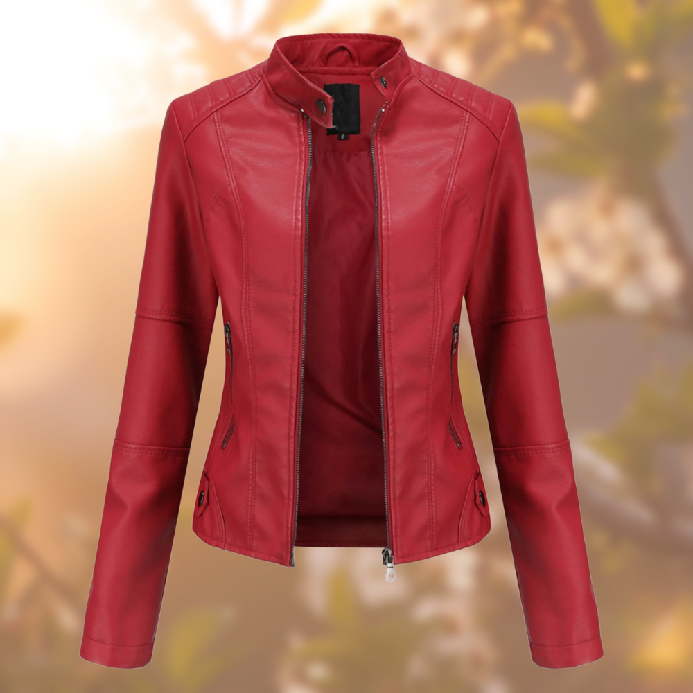 Ladies Fitted Stand Collar Jacket