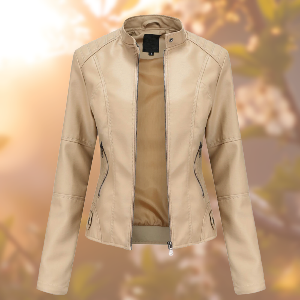 Ladies Fitted Stand Collar Jacket