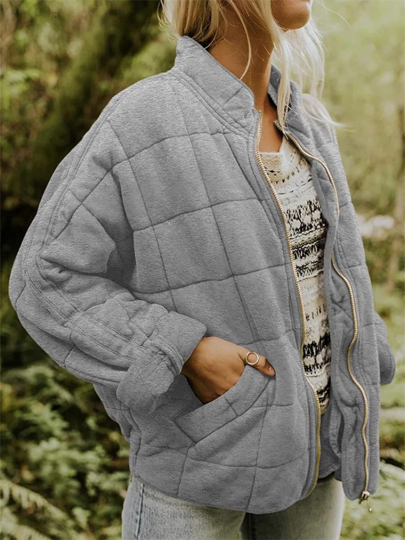 Women's Padded Jacket with Full Zip