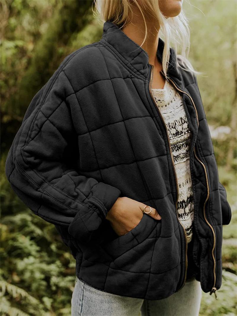 Women's Padded Jacket with Full Zip