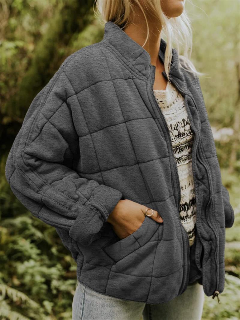 Women's Padded Jacket with Full Zip