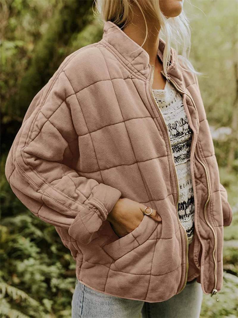 Women's Padded Jacket with Full Zip