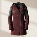 Women's Hooded Asymmetrical Motorcycle Jacket