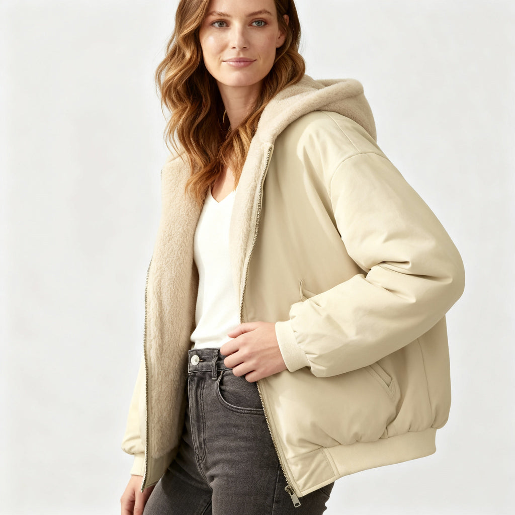Women's Hooded Bomber Jacket