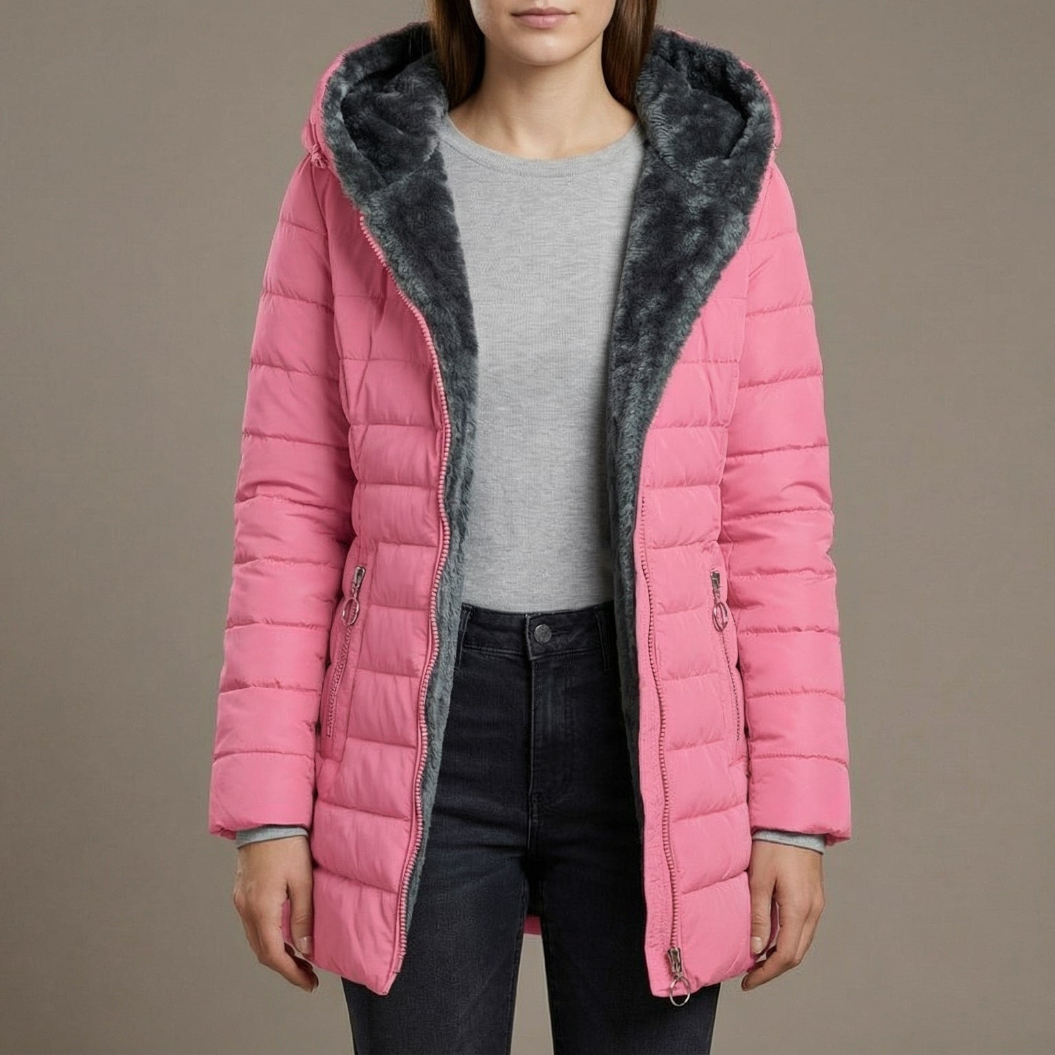 Women's Hooded Padded Jacket