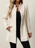 Women's A-Line Jacket with Stand Collar