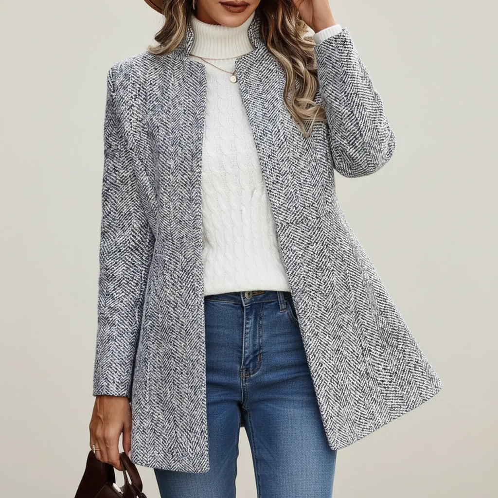 Women's A-Line Jacket with Open Front