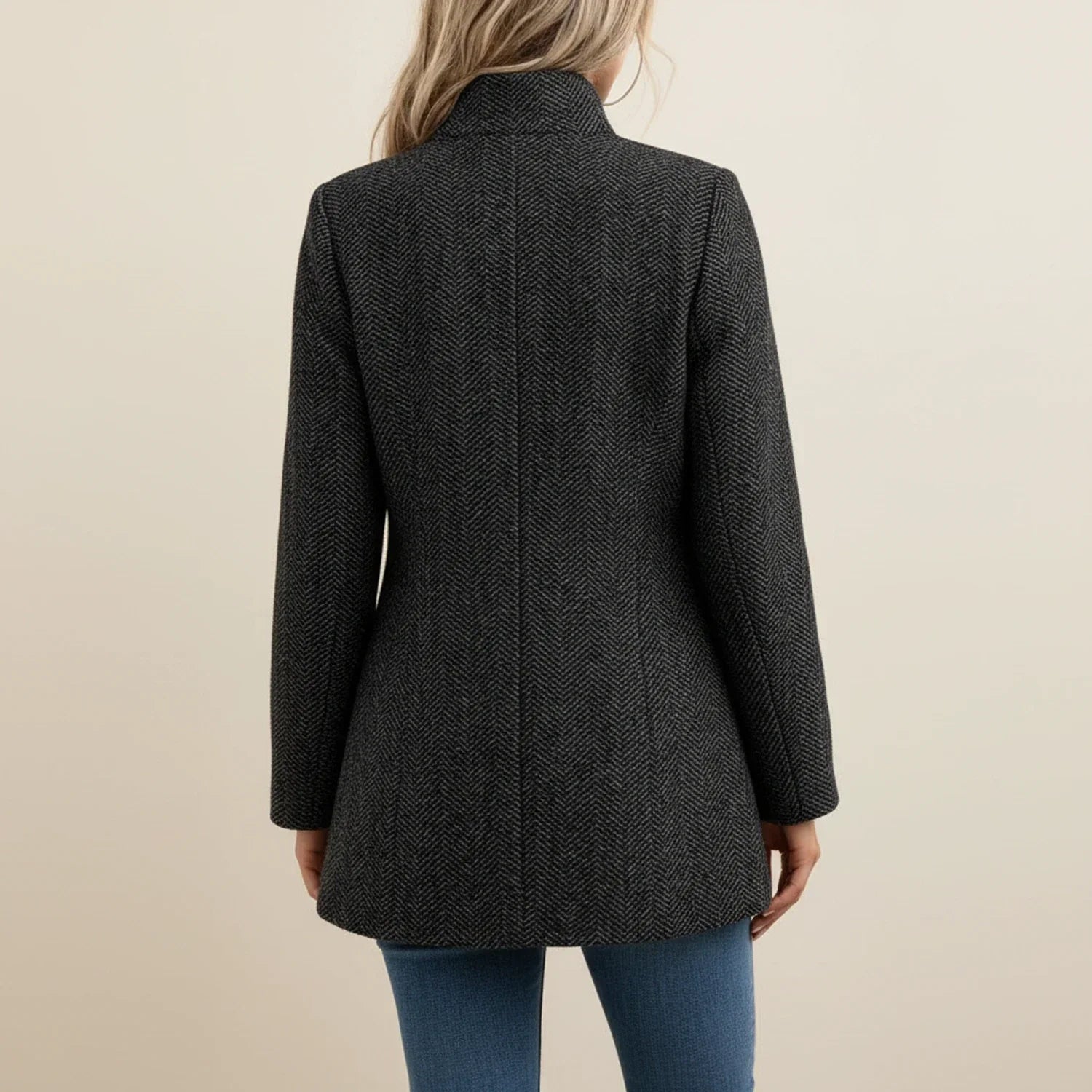 Women's A-Line Jacket with Open Front