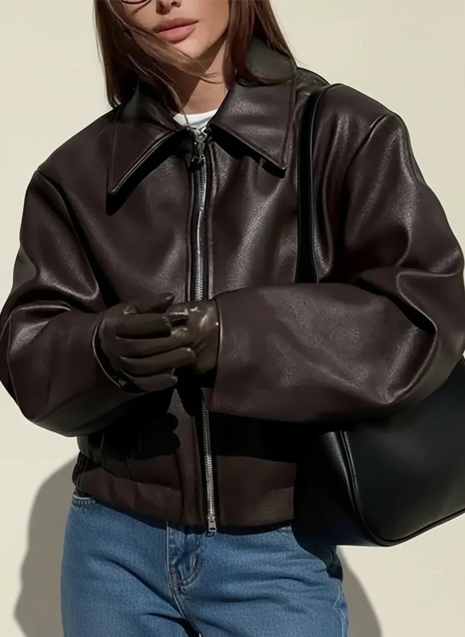 Ladies' Collar Cropped Jacket