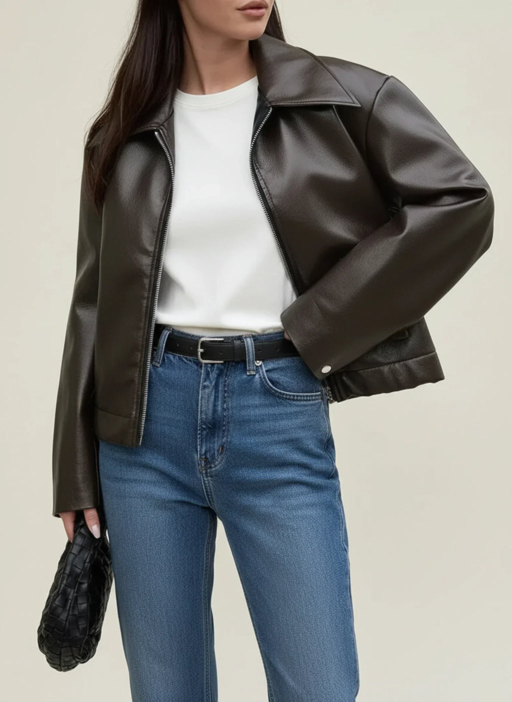 Ladies' Collar Cropped Jacket