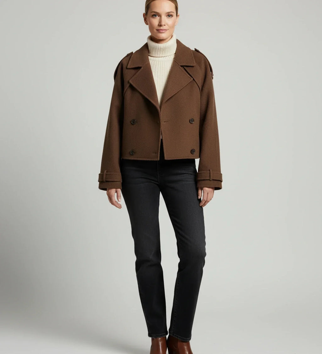 Women's Double-Breasted Short Coat