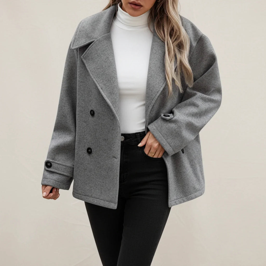 Women's Double-Breasted Winter Peacoat