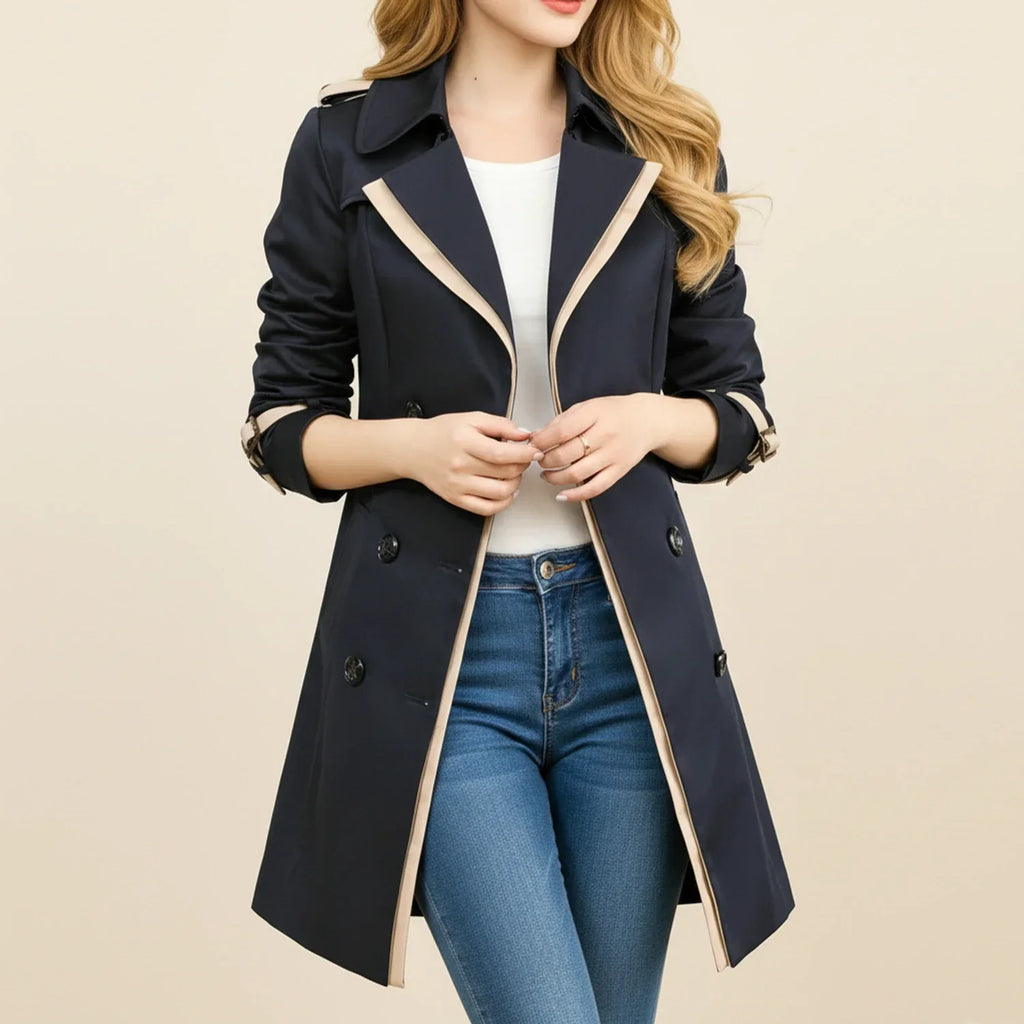 Women’s Double-Breasted Trench Coat