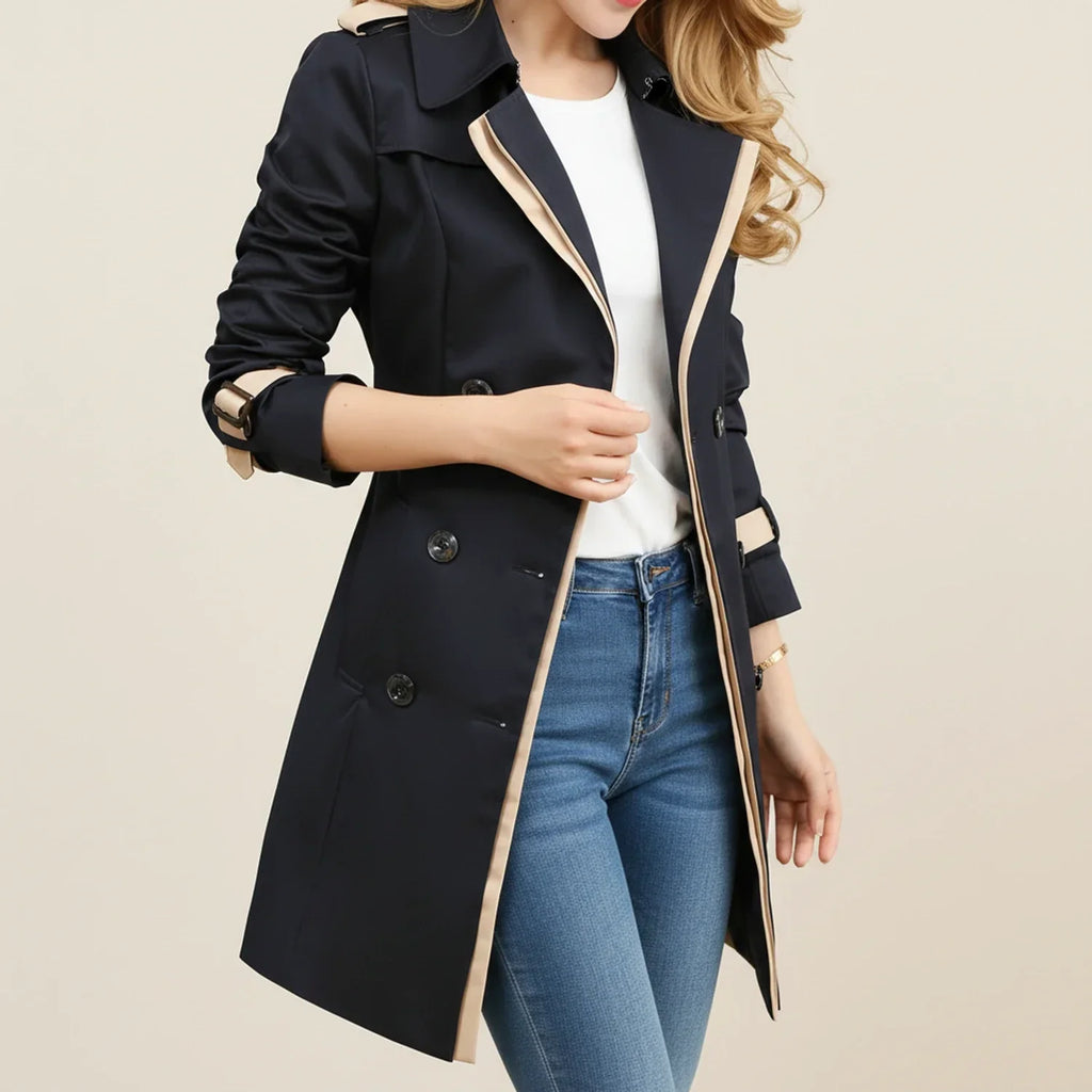 Women’s Double-Breasted Trench Coat