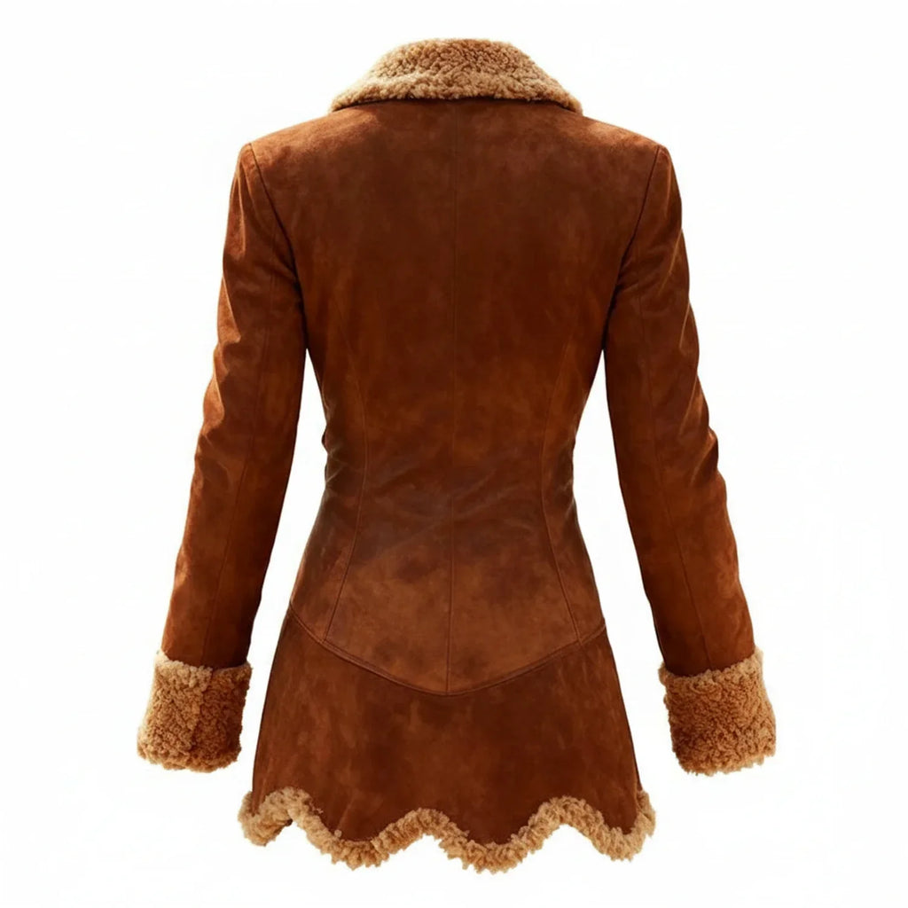 Women's Winter Coat with Fur Trim