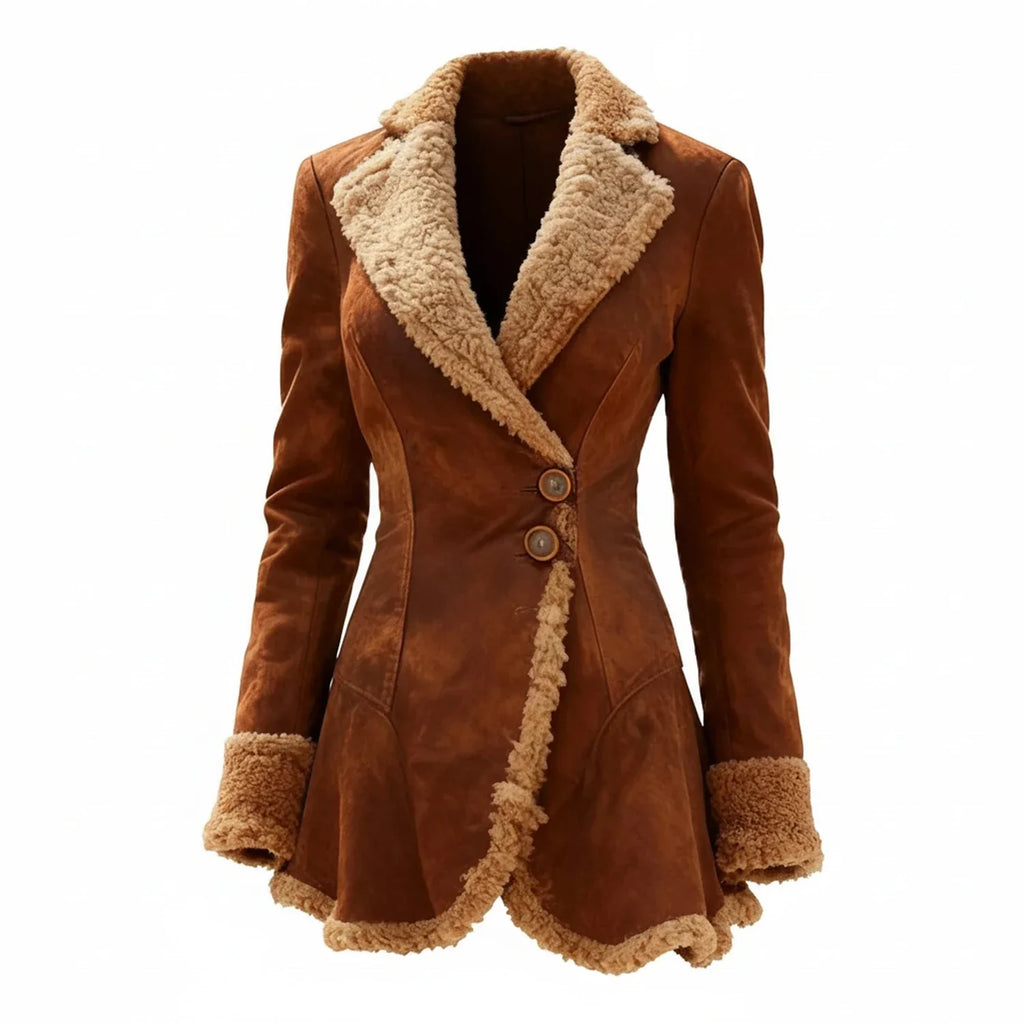 Women's Winter Coat with Fur Trim
