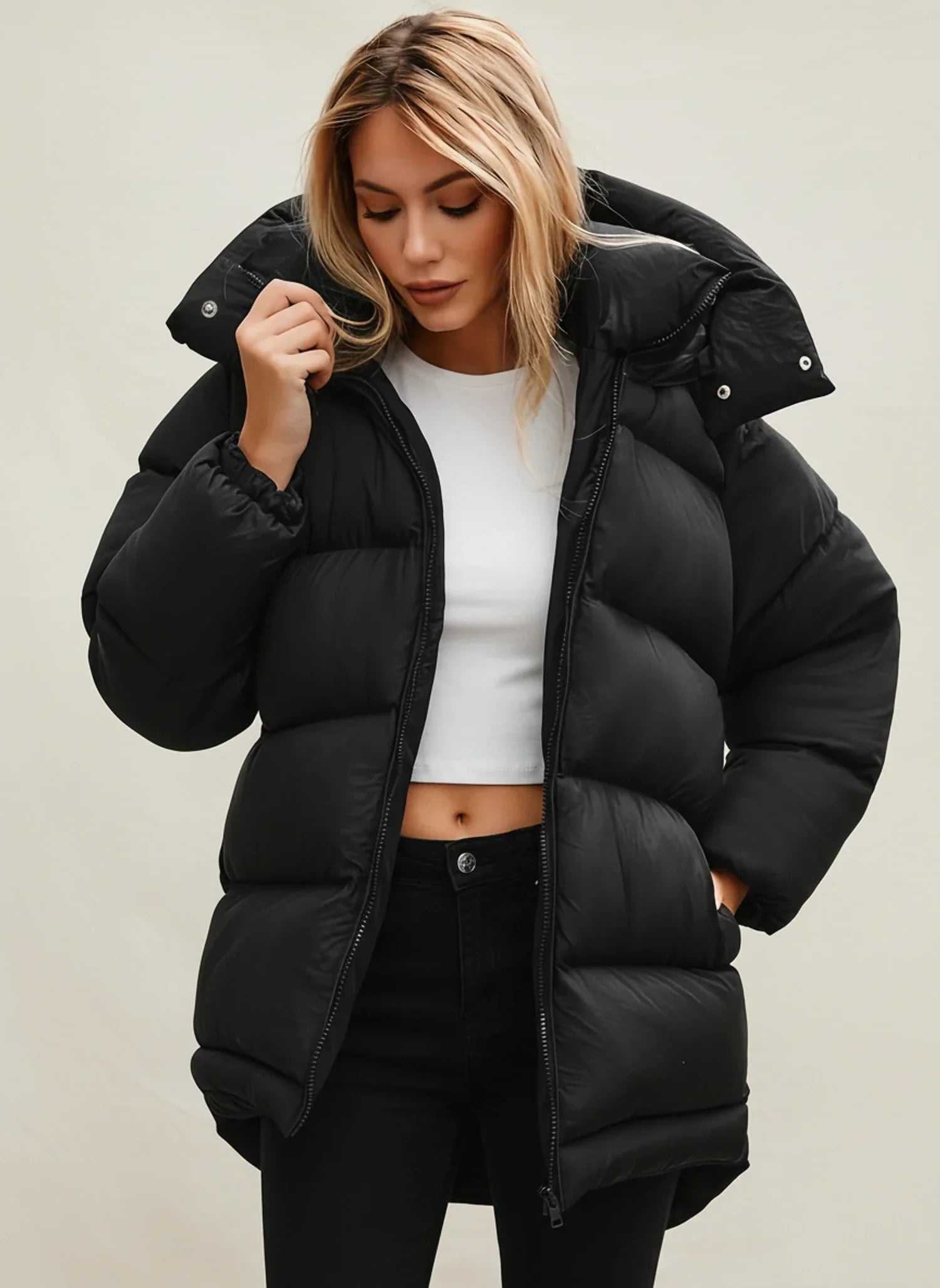 Ladies Oversized Winter Puffer Jacket