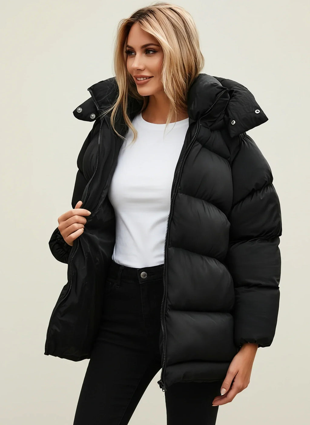 Ladies Oversized Winter Puffer Jacket