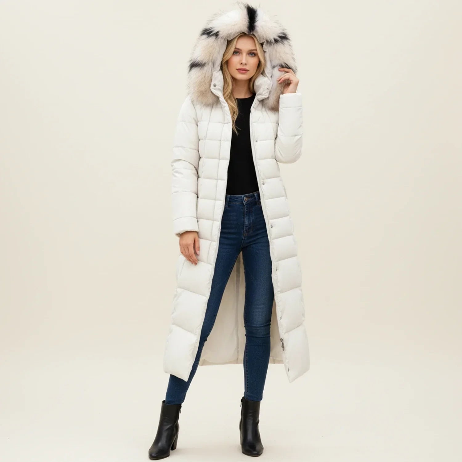 Ladies' Hooded Puffer Winter Jacket