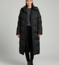 Ladies Long Hooded Puffer Jacket