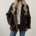 Ladies' Shirt Jacket with Collar