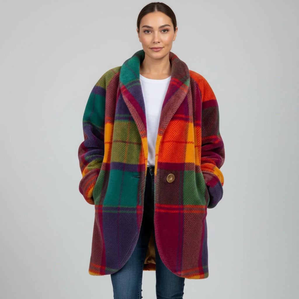 Women's Oversized Check Jacket