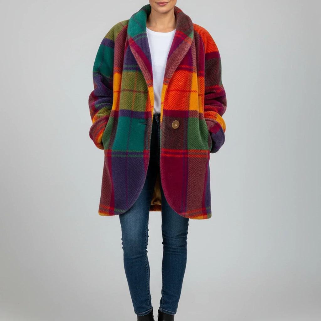 Women's Oversized Check Jacket