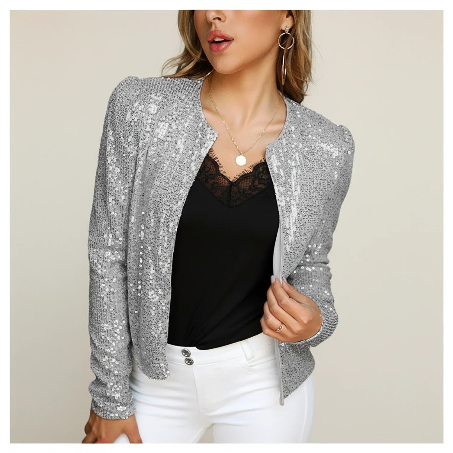 Ladies' Sequin Evening Jacket