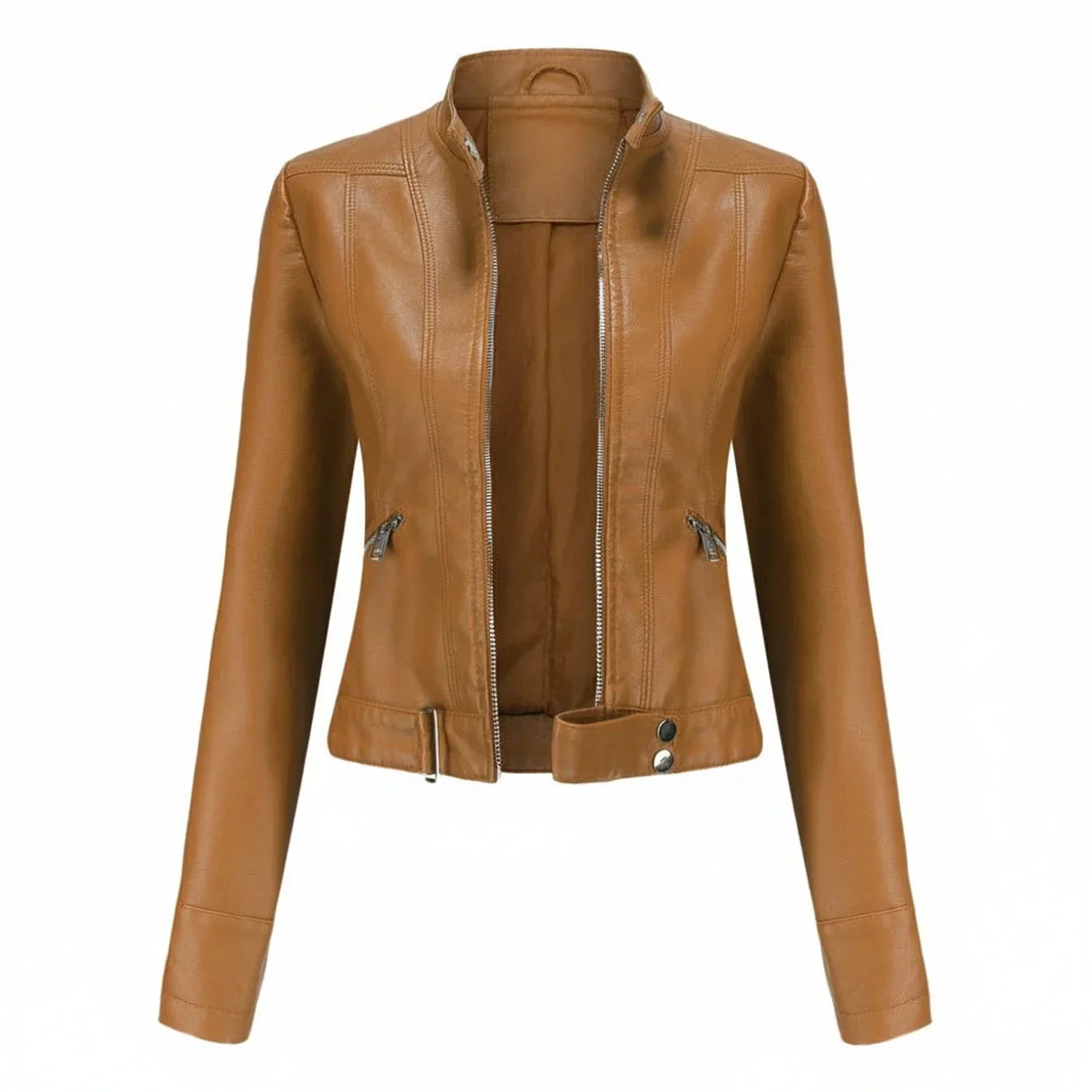 Ladies Slim Fit Biker Jacket