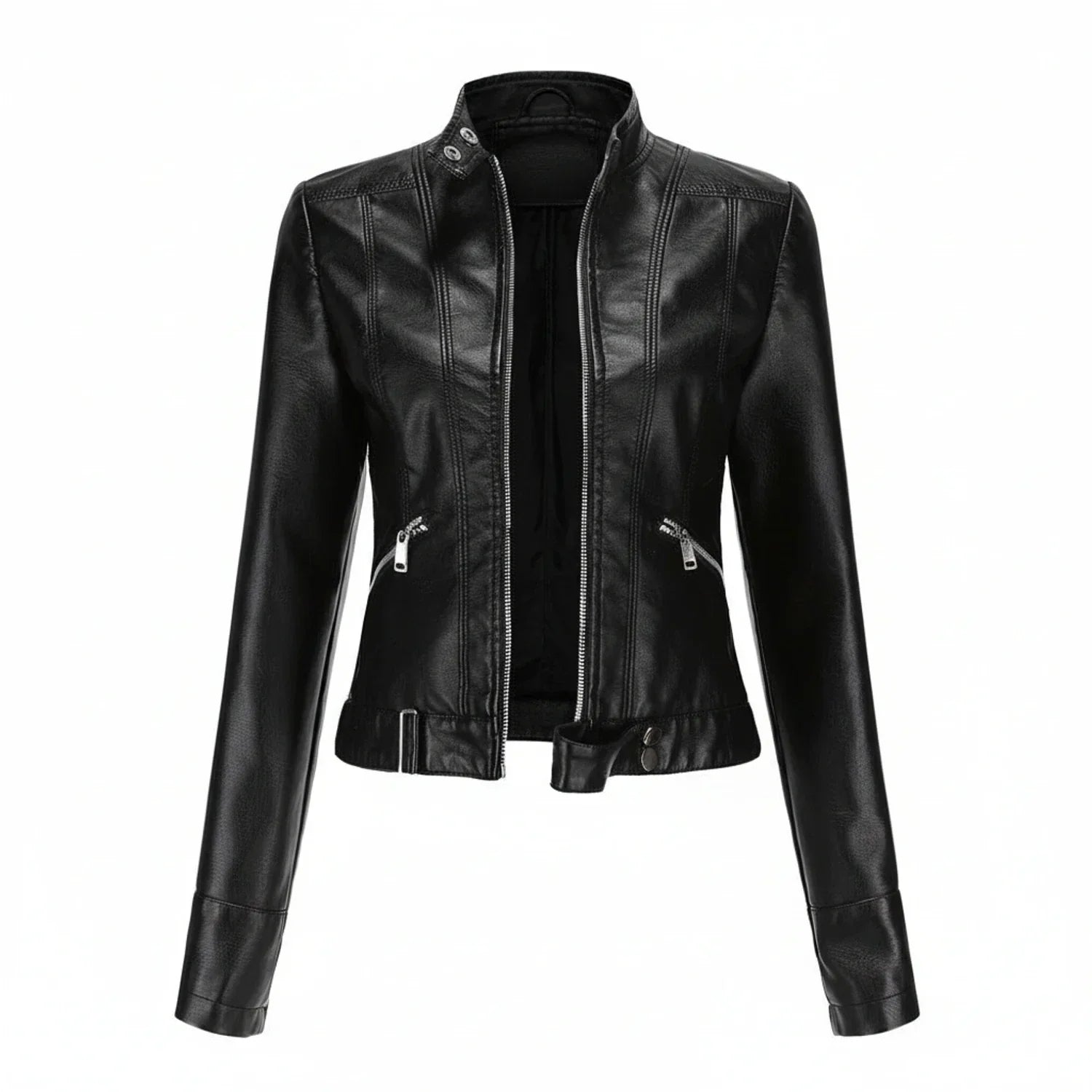 Ladies Slim Fit Biker Jacket