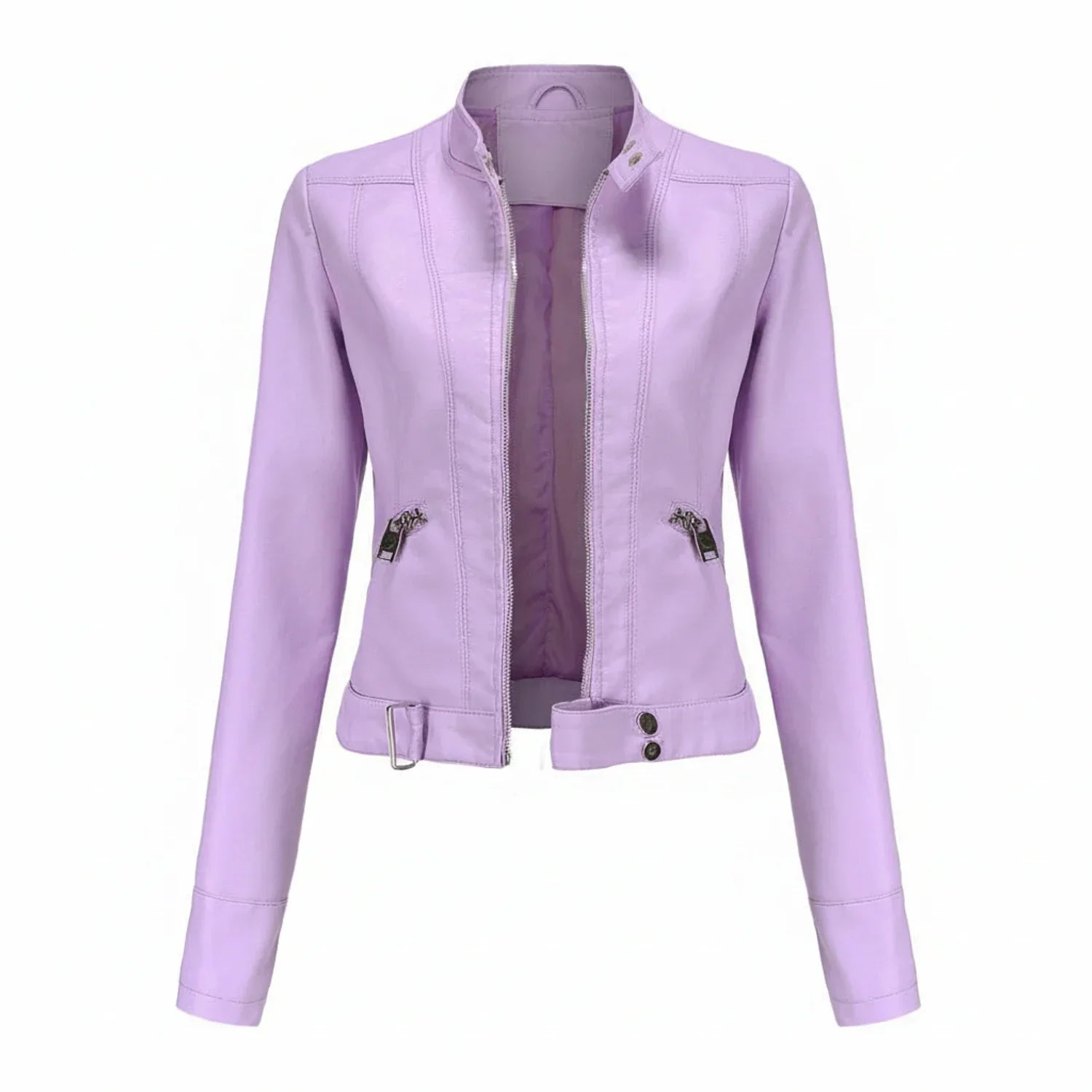 Ladies Slim Fit Biker Jacket