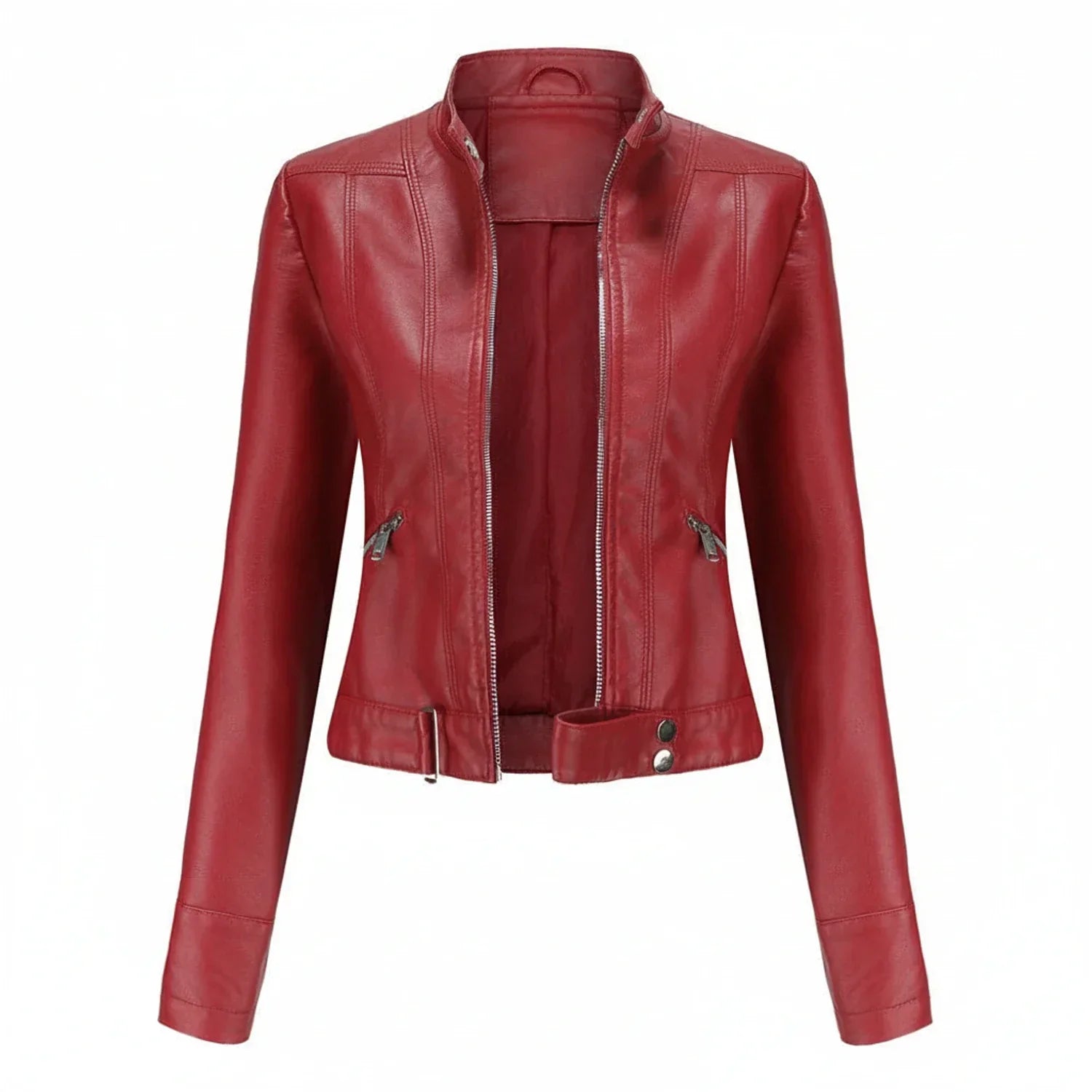 Ladies Slim Fit Biker Jacket