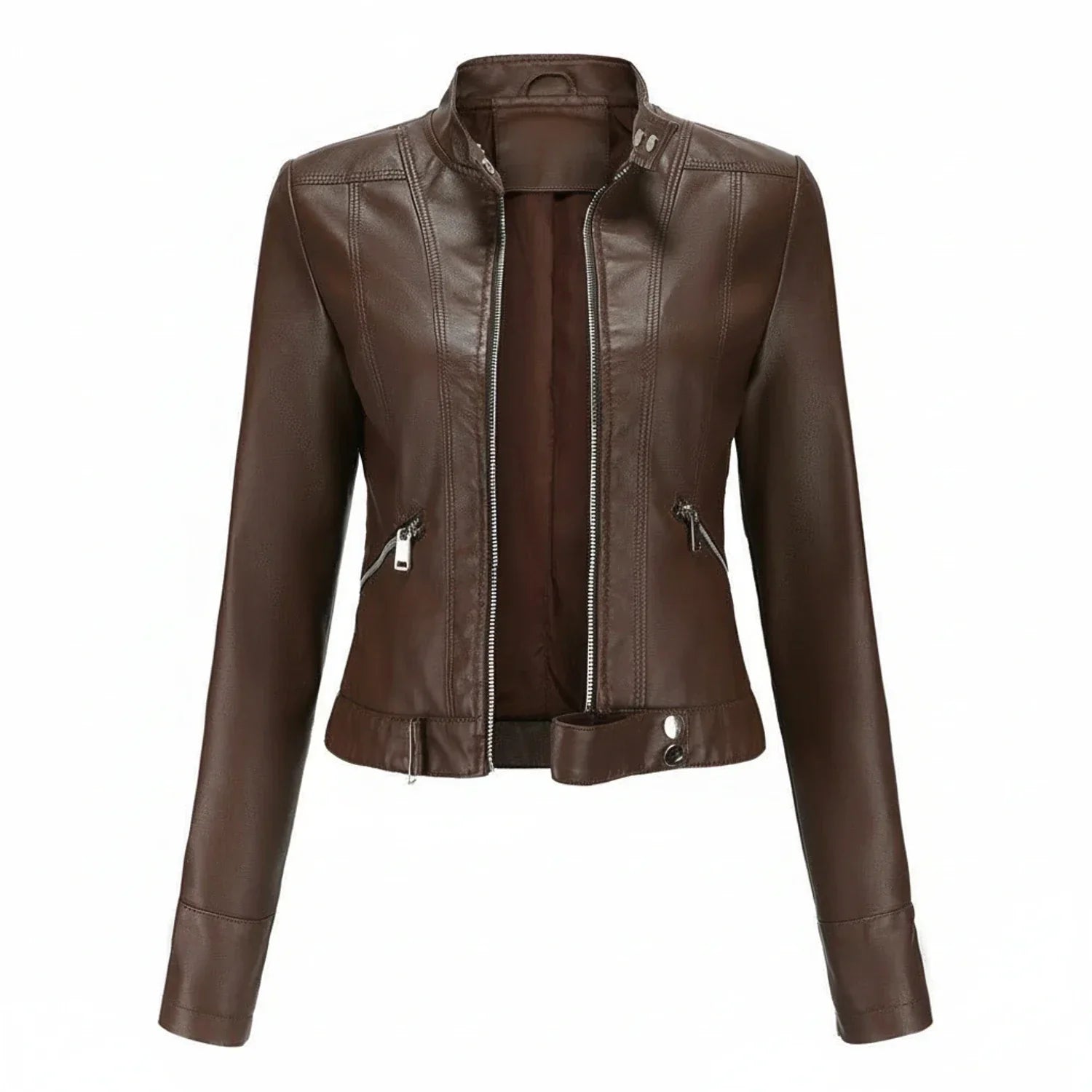 Ladies Slim Fit Biker Jacket