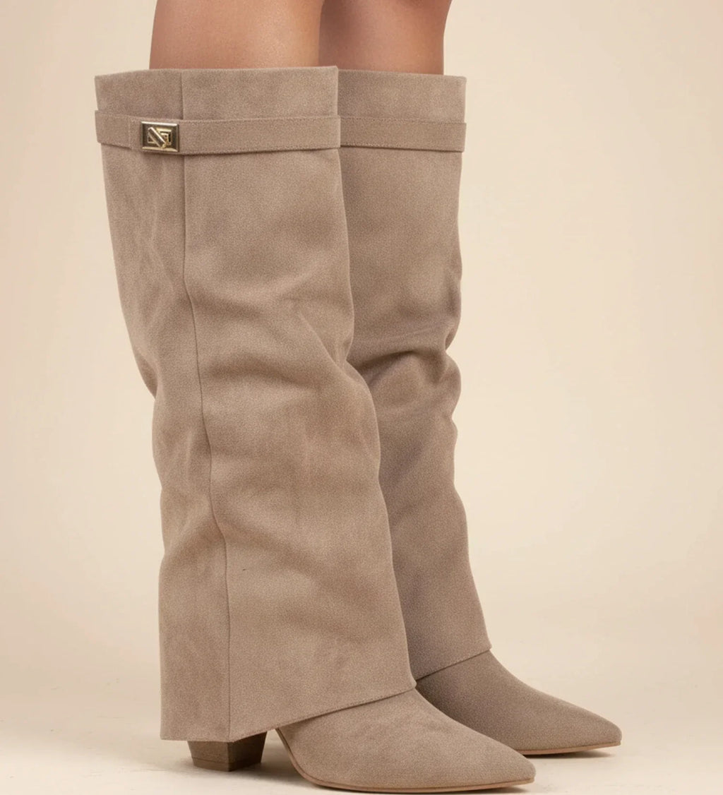 Ladies Knee-High Slouch Boots