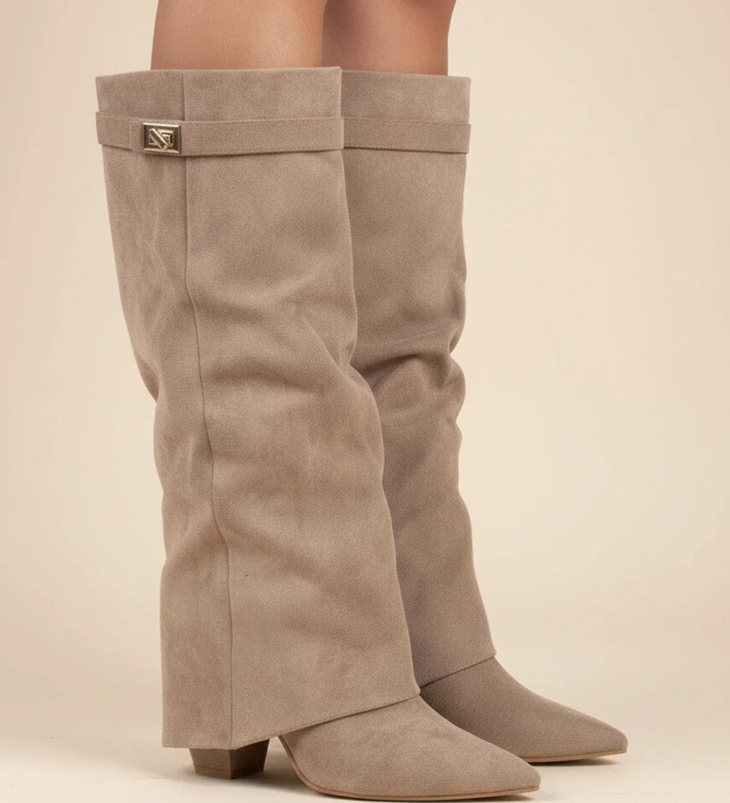 Ladies Knee-High Slouch Boots