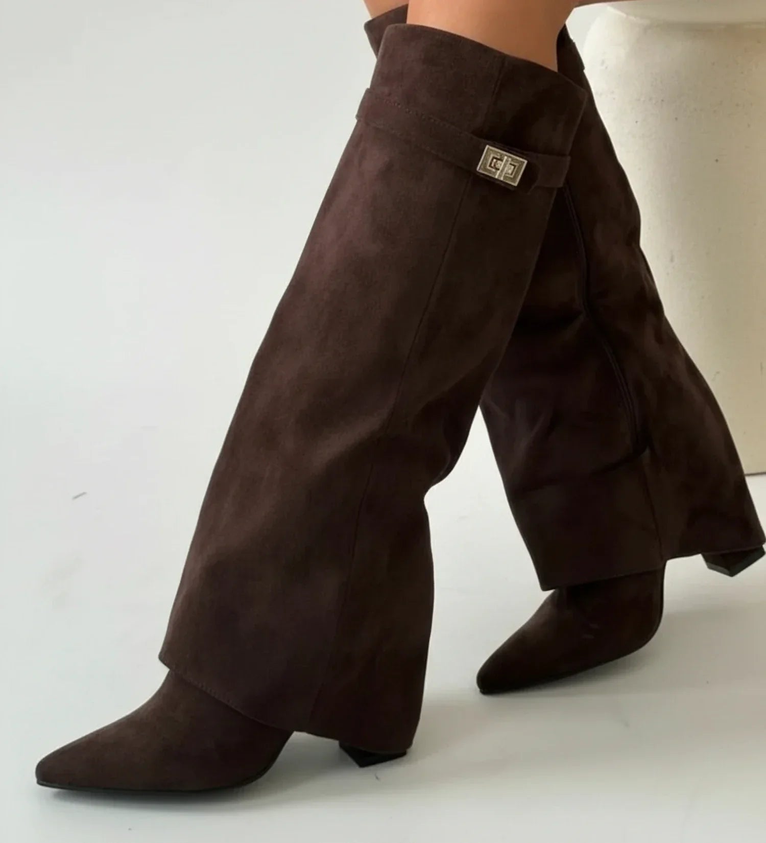 Ladies Knee-High Slouch Boots