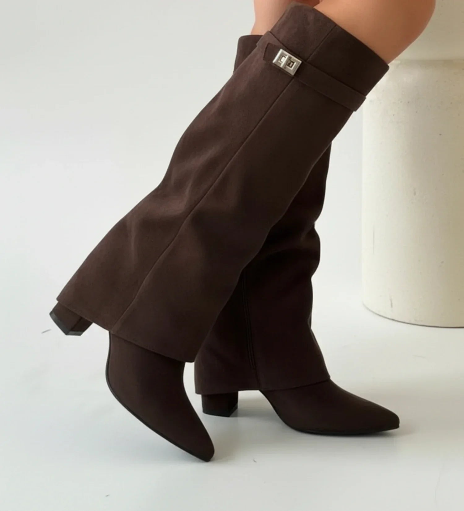Ladies Knee-High Slouch Boots